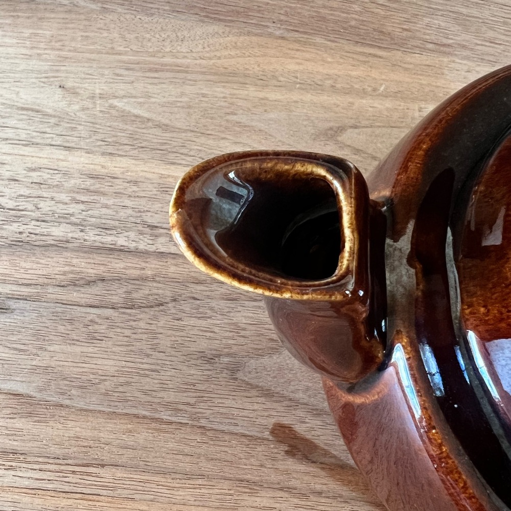 Vintage USA Pottery Brown Coffee Pot Dripolator - Picture 5 of 8